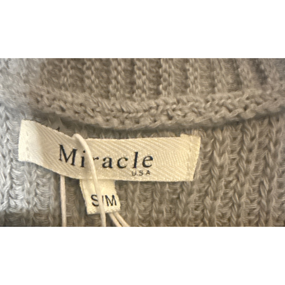Women's Miracle Colorblock Cardigan S Gray White - Picture 3 of 3